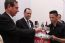 Vice-presidente da Tap Air Portugal, Luis da Gama Mor e presidente da ABAV Nacional, Antonio Azevedo, durante o lançamento da carta de novos vinhos da TAP.